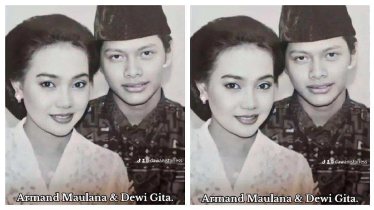 Armadn Maulana dan Dewi Gita resmi menjalinbahtera rumah tangga sejak tahun 1994.