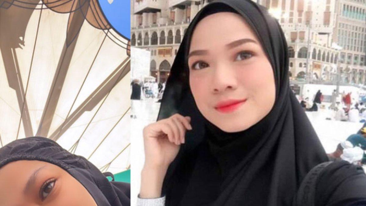 Artis Malaysia Ruhainies bahagia lebaran di Mekkah