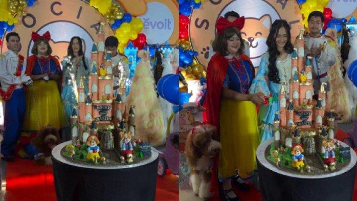 Artis Nena Indira buatkan pesta mewah untuk anjingnya yang sudah mati