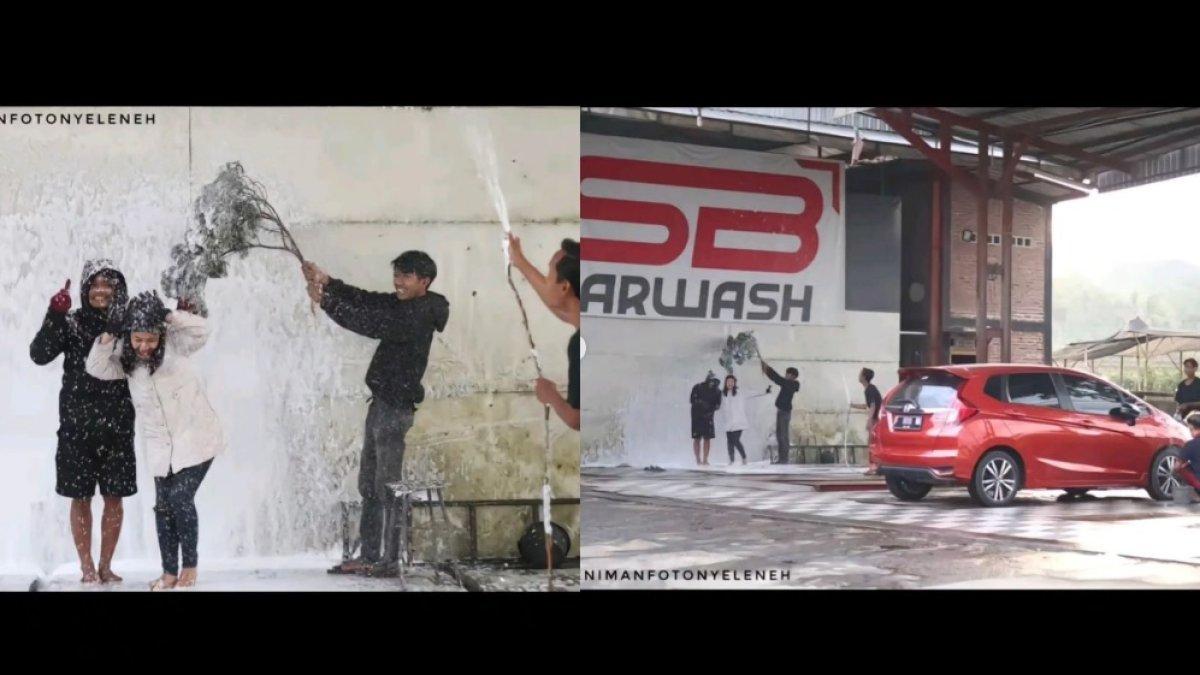 Aslinya diambil di tempat cucian mobil