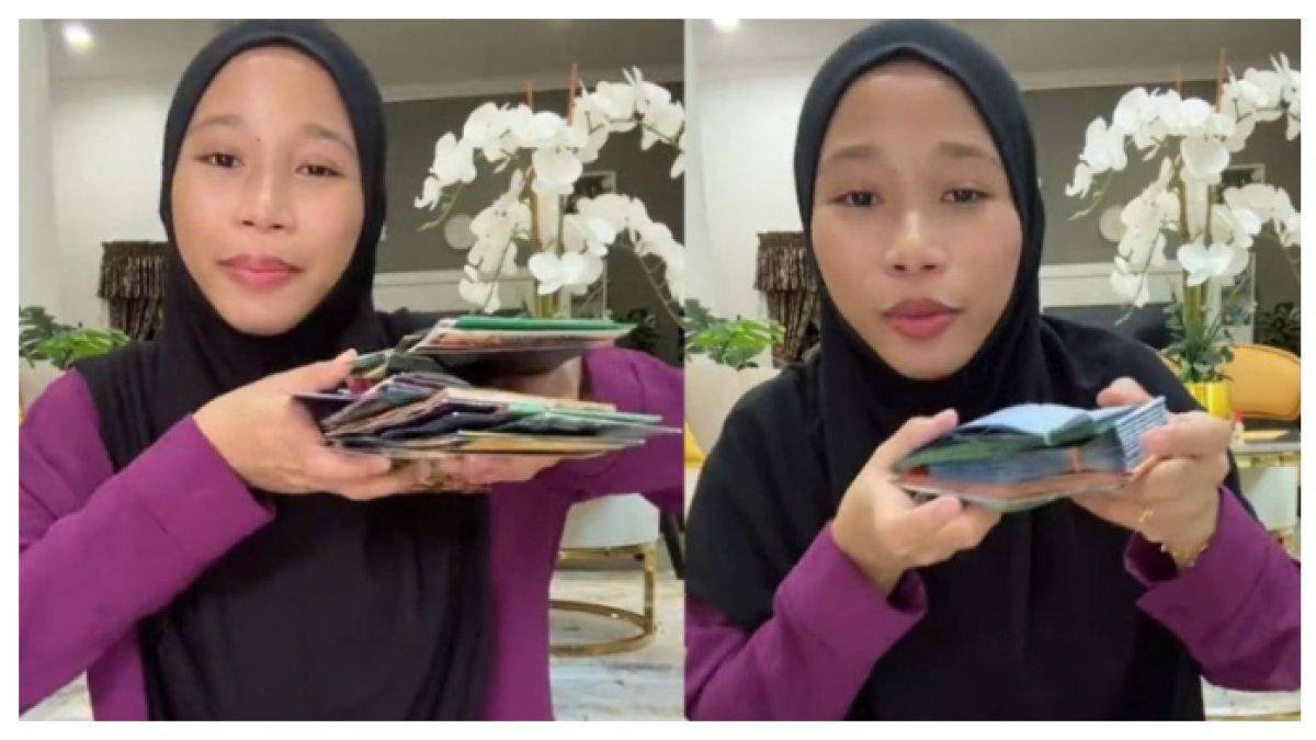 Momen seorang ibu hitung uang fitrah anaknya, ungkap haram kalau pakai tanpa ijin anaknya.
