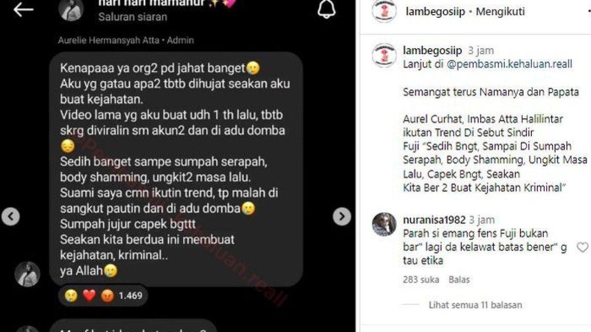 Aurel Hermansyah curhat dihujat warganet.