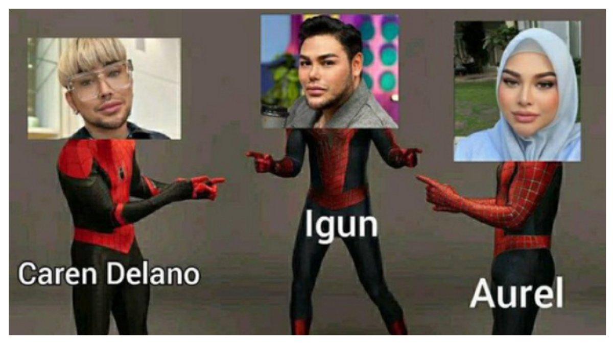 Wajah Aurel, Ivan Gunawan dan Caren Delano dibilang makin mirip
