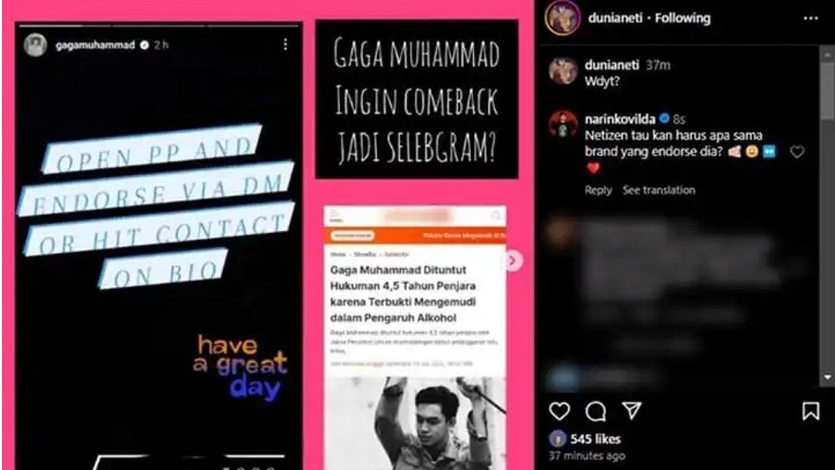 Awkarin kecam Gaga Muhammad yang buka endorse.