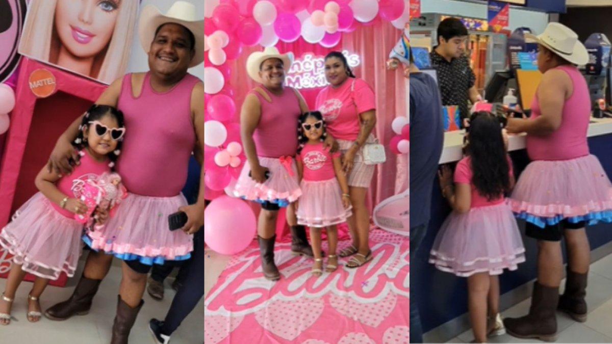Ayah di Meksiko rela dandan bak Barbie demi sang anak