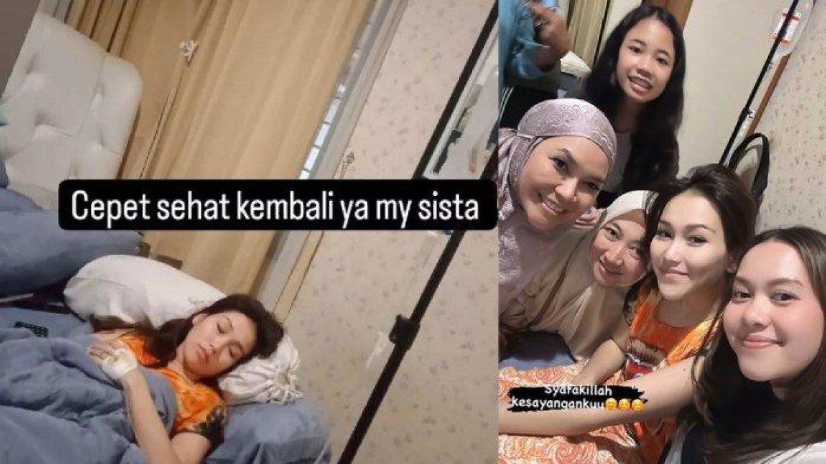 Ayu Ting Ting dijenguk calon mertua kala sakit.
