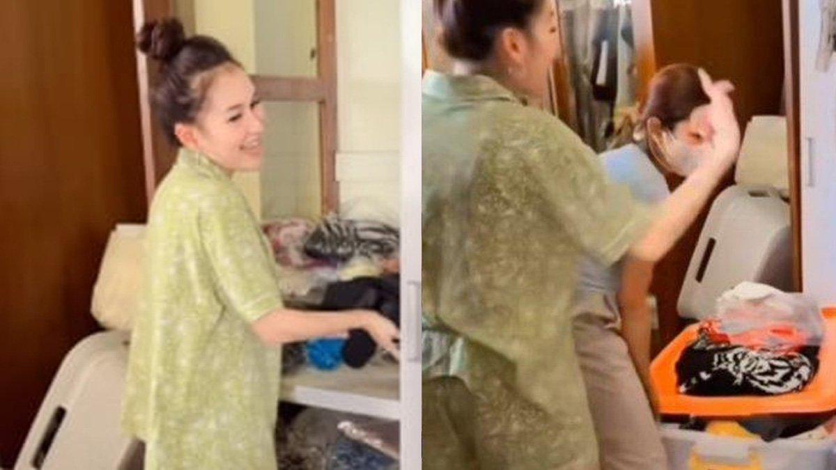 Ayu Ting Ting jual baju bekas, hasilnya disumbangkan ke anak yatim piatu.