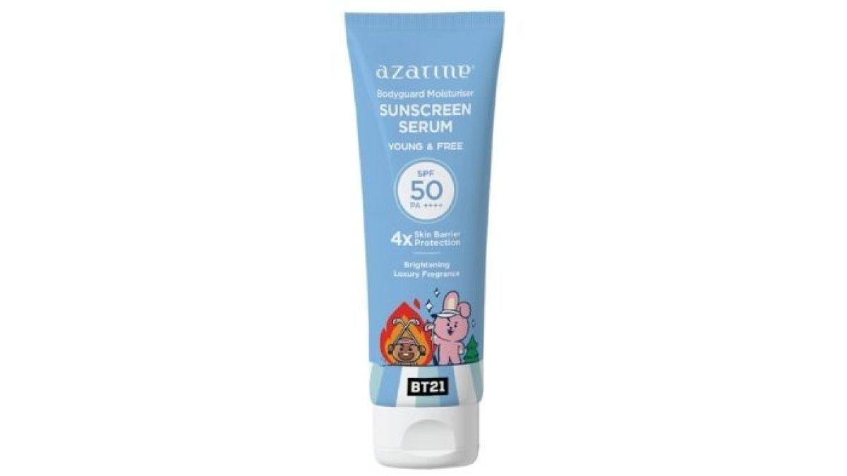 HANDBODY PENCERAH KULIT - Foto produk Azarine Body Guard Moisturizer Sunscreen Serum SPF50 PA++++, diolah dari laman azarinecosmetic.com, Selasa (4/3/2025). Berikut rekomendasi handbody pencerah kulit yang mengandung SPF.