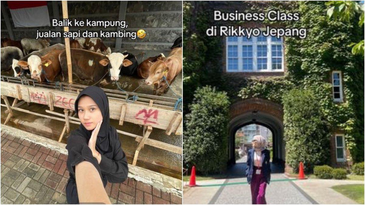 Azhyra lulusan S2 Manajemen Bisnis dan pernah studi di Universitas Rikkyo, Jepang pilih jualan kambing.