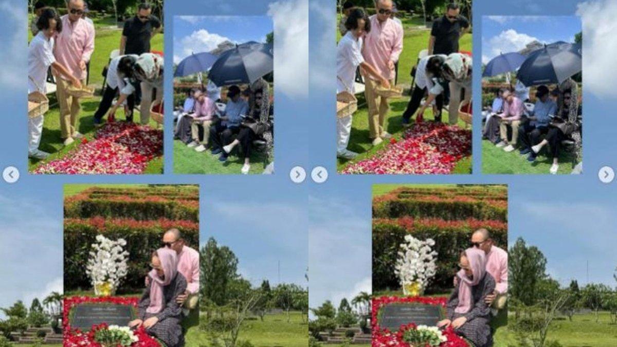 BCL nyekar ke makam Ashraf Sinclair bersama Tiko Aryawardhana