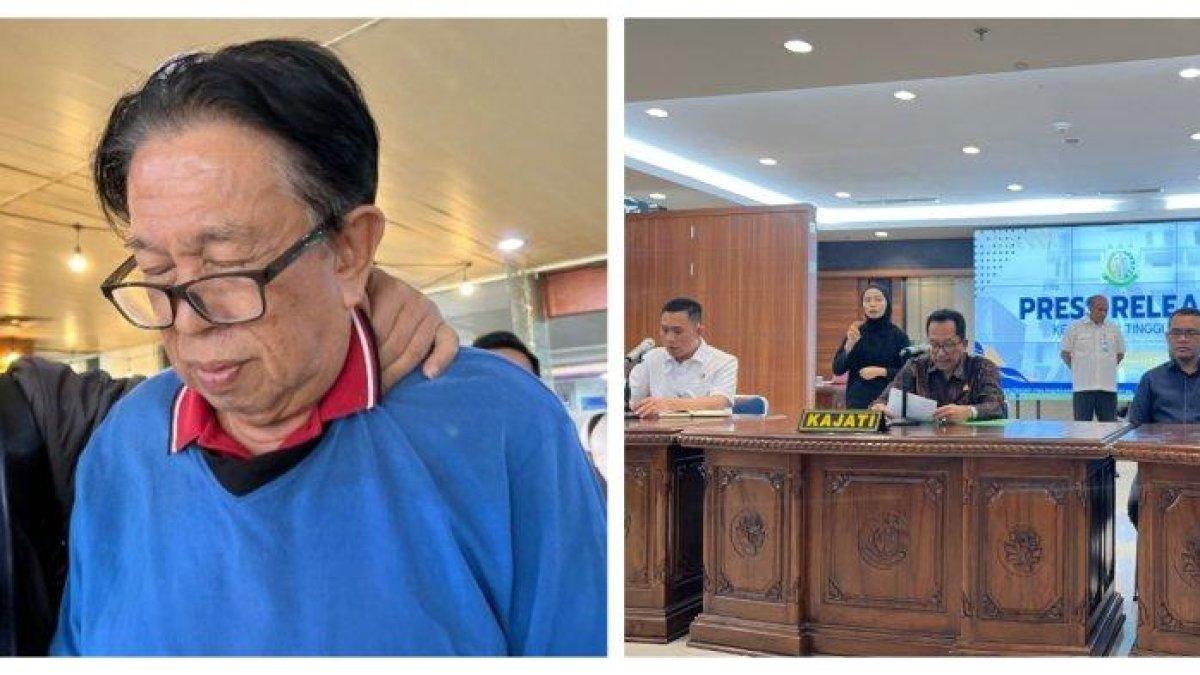 BURON KORUPSI DITANGKAP - Nader Taher mantan Presiden Direktur PT Siak Zamrud Pusaka dan telah berstatus buronan sejak Mahkamah Agung menjatuhkan vonis pada 24 Juli 2006 (kiri), dan Kepala Kejaksaan Tinggi Riau Akmal Abbas dalam konferensi pers (kanan). Nader Taher diketahui pernah bersembunyi di Singapura dari kejaran aparat.