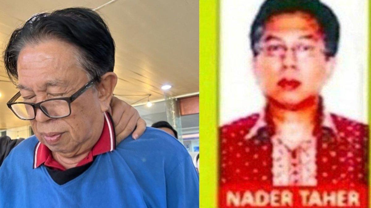 BURONAN KORUPSI DITANGKAP - (kiri) Koruptor Nader Thaher saat digelandang menuju Kejati Riau di Pekanbaru, Jumat (14/2/2025). (Kanan) Foto Nader Taher saat jadi buronan