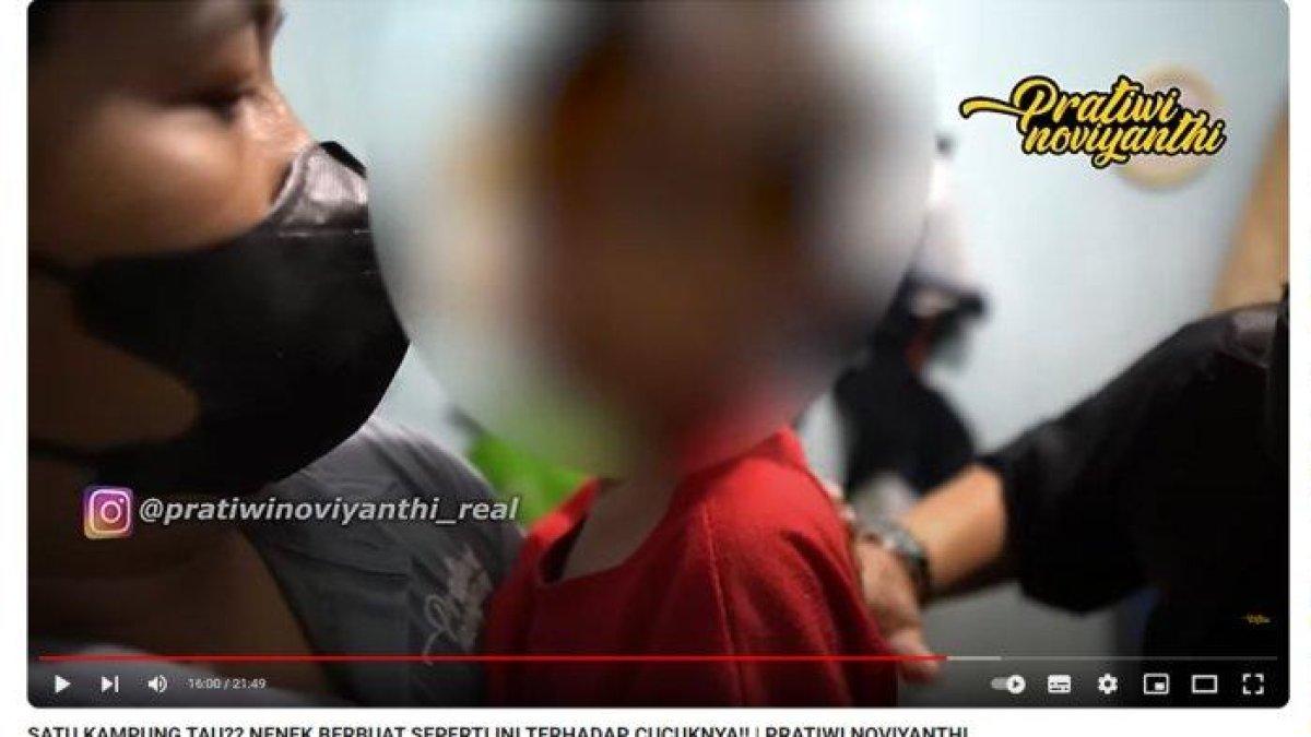 Balita berusia 5 tahun yang diduga menjadi korban kekerasan nenek kandungnya di Jakarta Pusat.