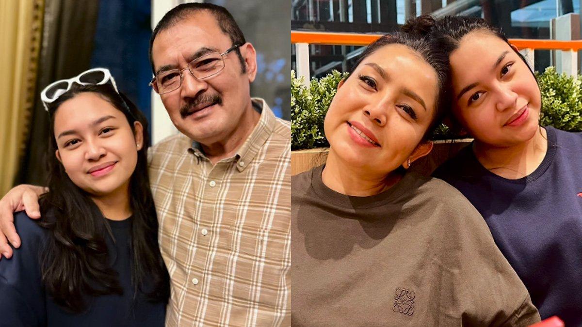Bambang Trihatmodjo dan Mayangsari lepas kepergian Khirani ke Australia untuk kuliah