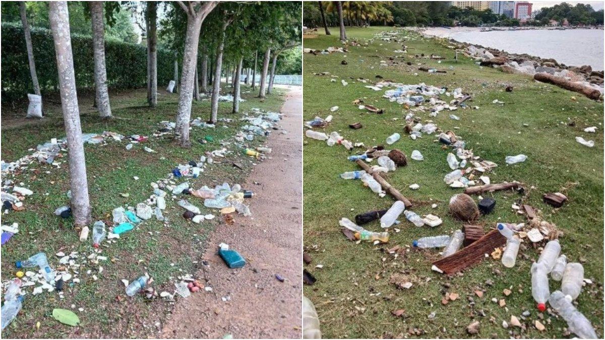 Banjir di Penang meninggalkan sampah yang begitu banyak.