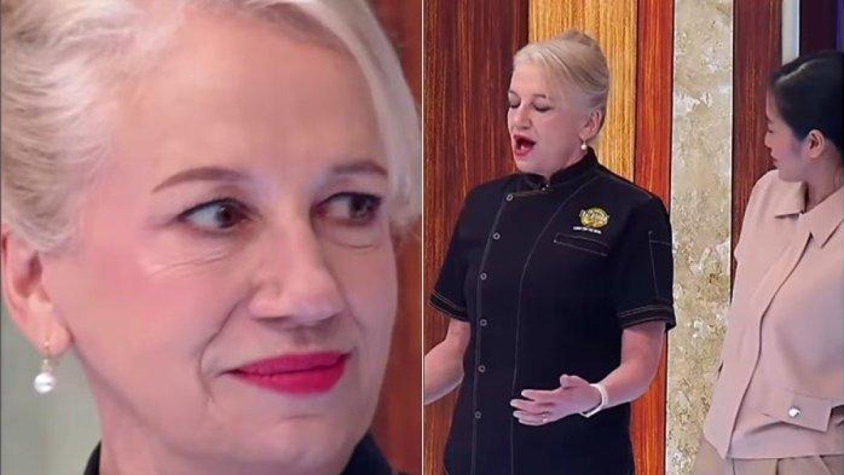 CHEF TAMU - Kolase foto Barbara Alexander saat jadi juri tamu MasterChef Indonesia 12, dicapture 27 April 2025. Fakta Sosok Chef Barbara Alexander yang Jadi Juri Tamu MasterChef Indonesia 12 Hari Ini: Bikin Renatta dan Rudy Kaget.