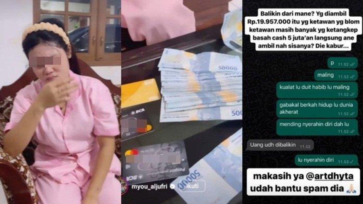 Baru sebulan kerja ART ini bobol uang majikan hampir 20 juta rupiah.