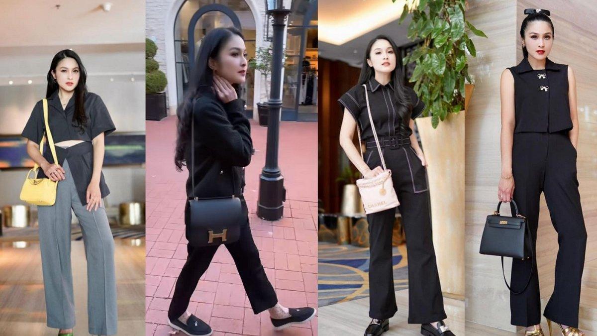 Berbagai tas branded milik Sandra Dewi