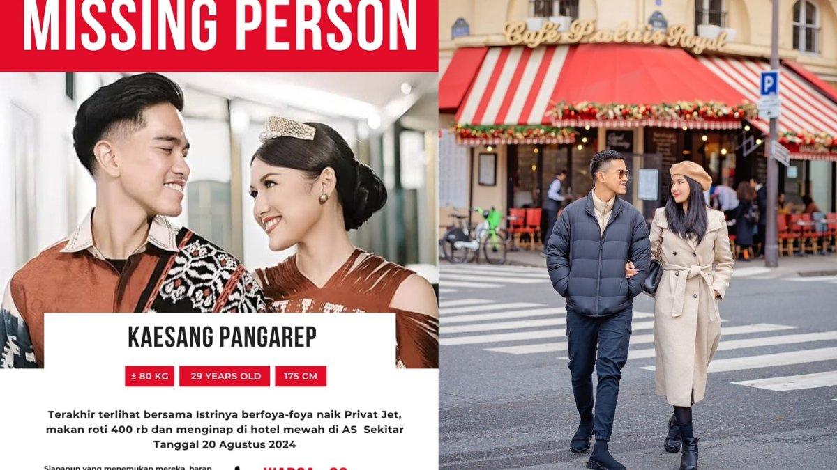 Beredar poster pencarian Kaesang Pangarep