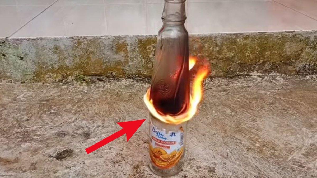 Berikut tahapan cara memotong botol kaca