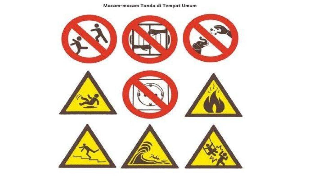 Bermacam tanda di tempat umum yang dapat dipelajari