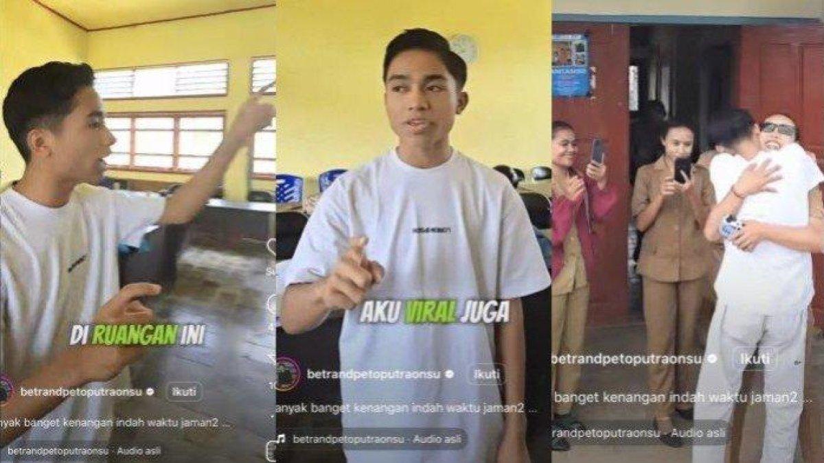 Betrand Peto mengunjungi sekolahhnya dulu.
