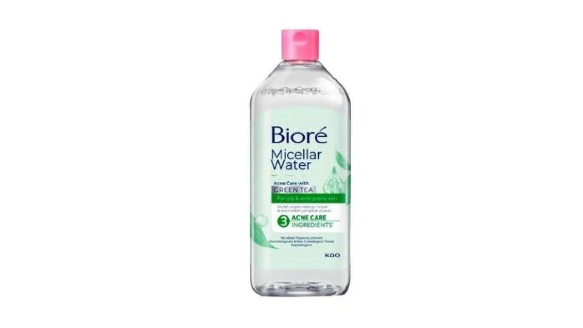 REKOMENDASI MICELLAR WATER - Foto produk Biore Micellar Water Acne Care, diolah dari femaledaily.com, Jumat(28/2/2025). Berikut rekomendasi micellar water untuk kulit berminyak dan rentan berjerawat.