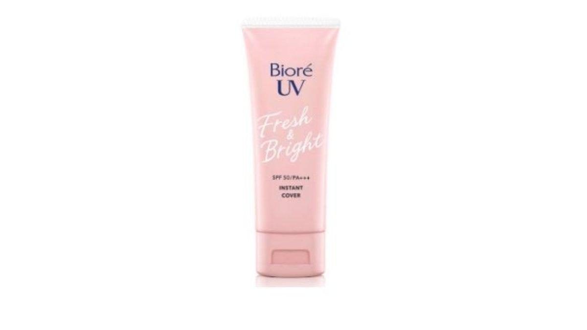 SUNSCREEN DENGAN NIACINAMIDE - Foto produk Biore UV Fresh & Bright Instant Cover SPF 50+ PA+++ diolah dari situs kao.com, Jumat (14/2/2025). Berikut rekomendasi sunscreen dengan kandungan niacinamide yang bisa mencerahkan kulit.