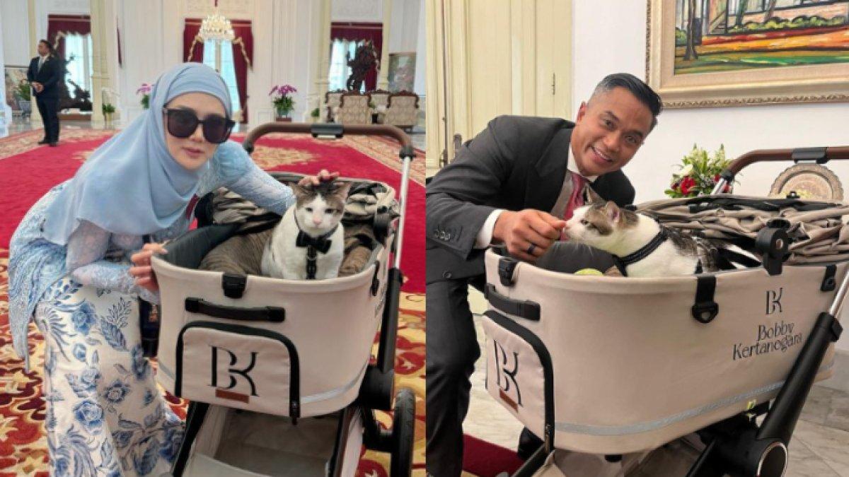 Bobby Kertanegara bersama sejumlah tamu di Istana Merdeka