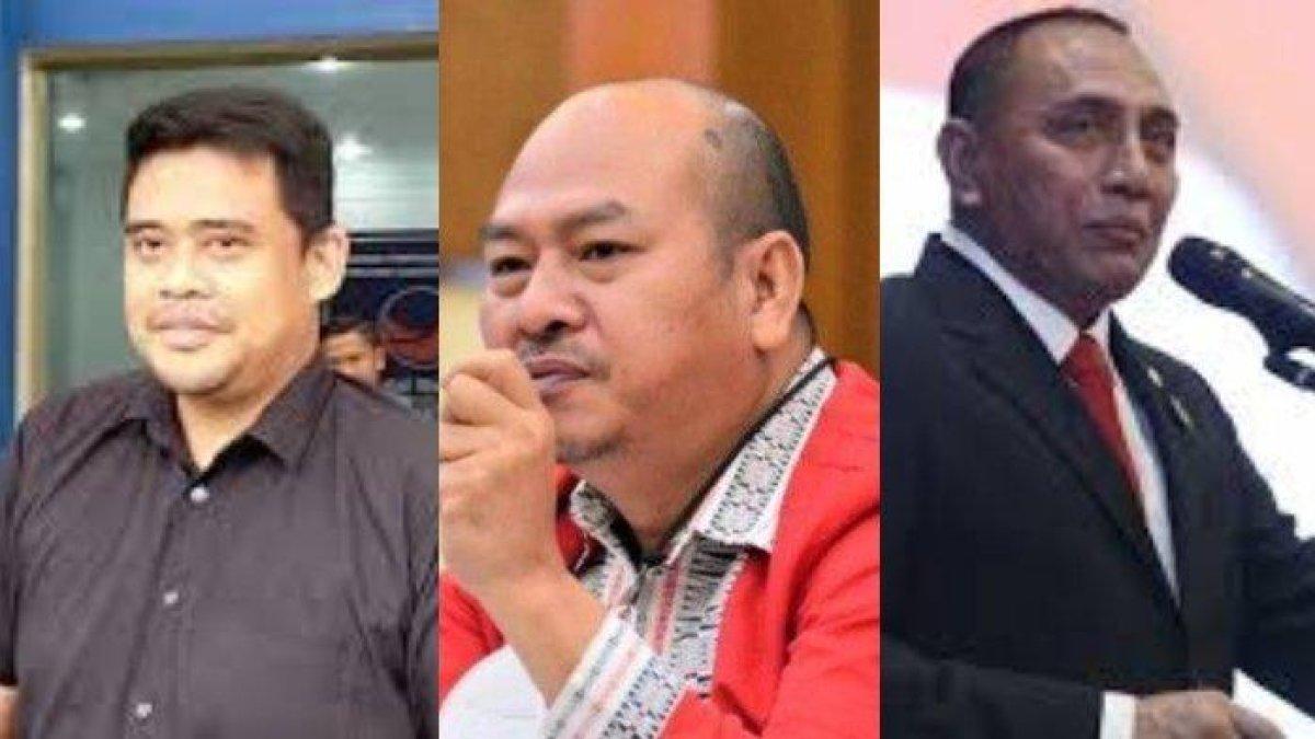 Bobby Nasution, Nikson Nababan, dan Edy Rahmayadi. Tiga calon gubernur Sumatera Utara.