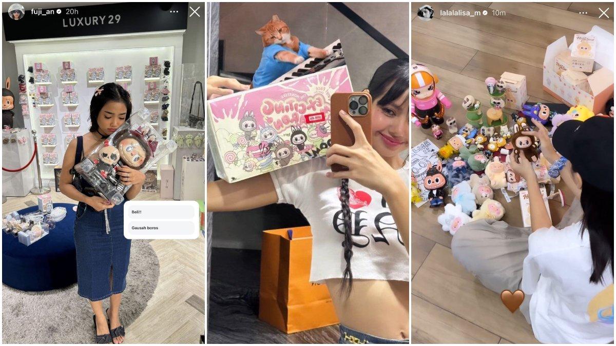 Boneka labubu viral gegara Lisa BLACKPINK, Fuji juga ikutan.