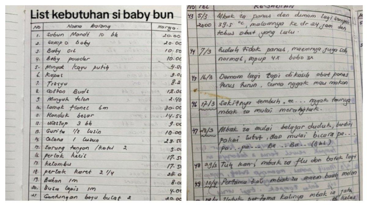 Momen anak menemukan buku harian ibunya, isinya bikin haru.