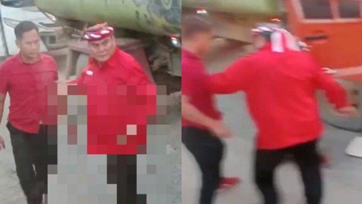 Bupati Kubar saksikan ajudan aniaya sopir truk.