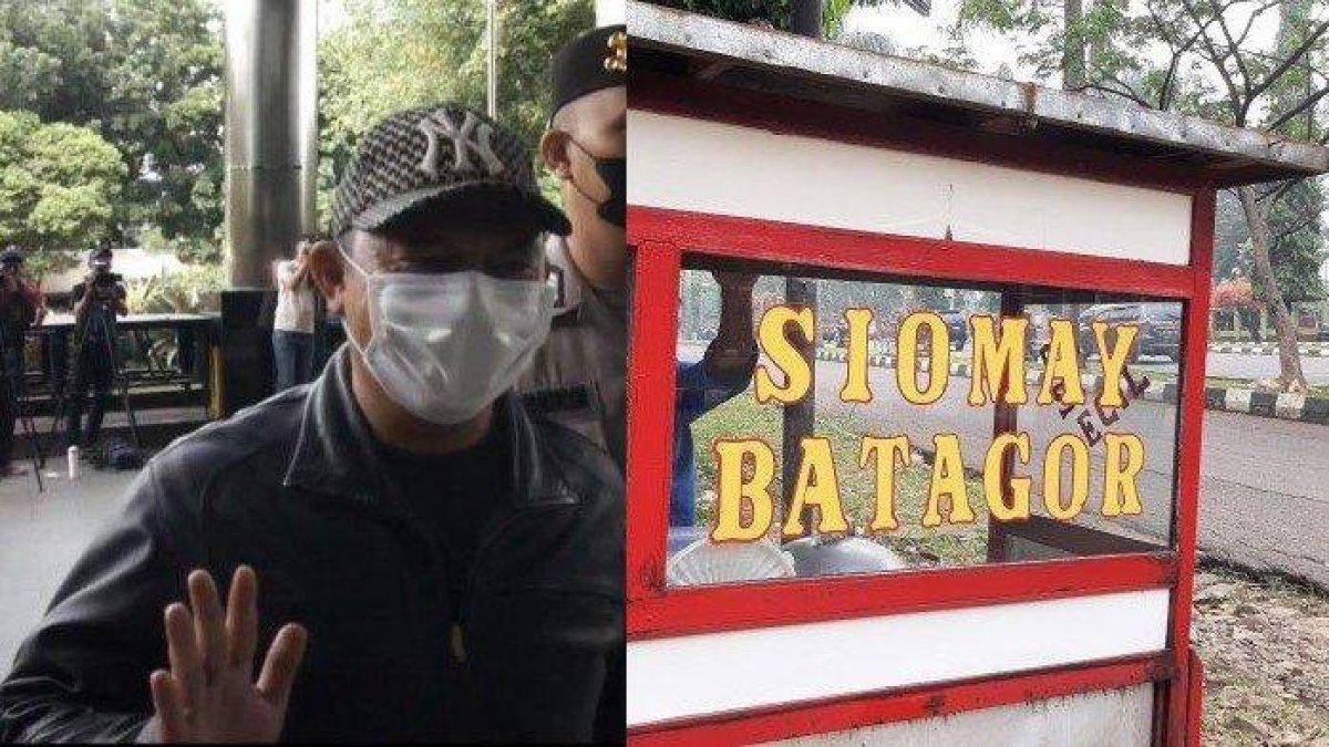 Bupati Labuhanbatu usai ditangkap KPK (kiri) dan ilustrasi tukang siomay (kanan)