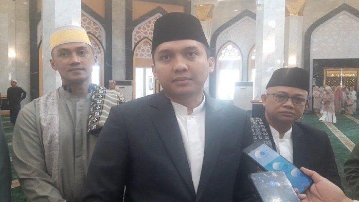 Bupati Ogan Ilir Panca Wijaya Akbar ditemui di Masjid Agung An Nur Tanjung S