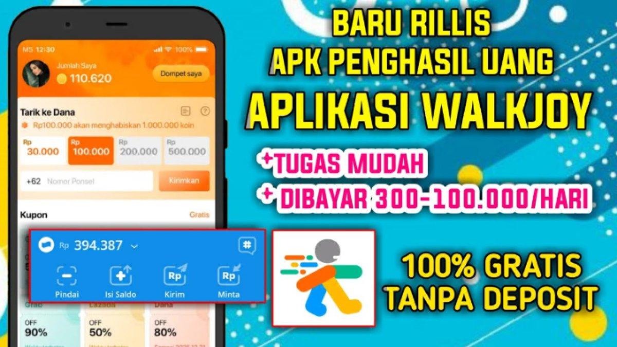 CARA HASILKAN UANG,- Bongkar rahasia cara hasilkan uang dari aplikasi Walkjoy yang bisa dilakukan sembari rebahan dengan mudah dan cepat.