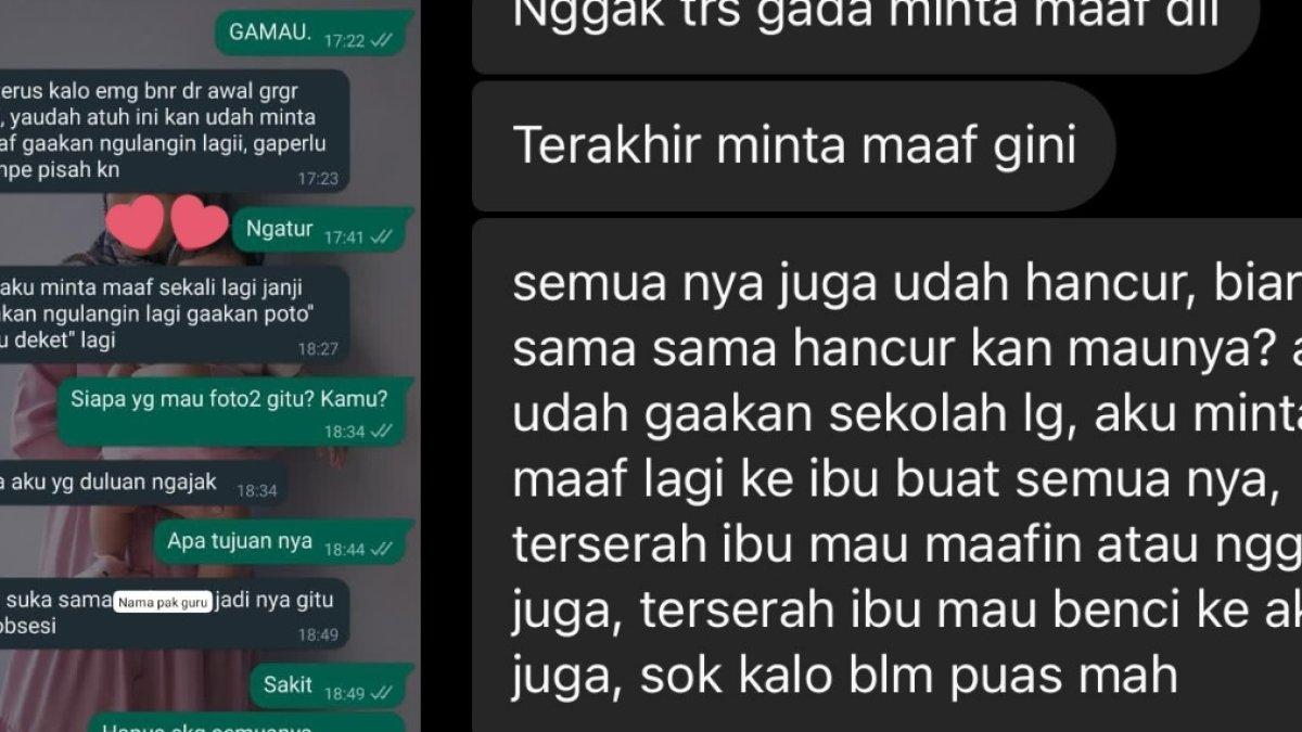 Capture percakapan antara istri sah dan selingkuhan yang diungkap @yunyangxkz