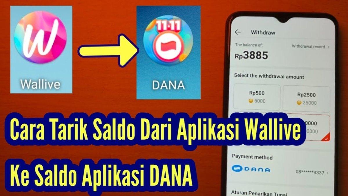 Cara Tarik Saldo Dari Aplikasi Wallive Ke Saldo Aplikasi DANA