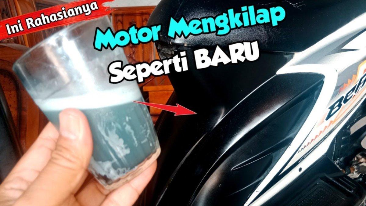 Cara membuat motor bekas yang sudah lama dan bladus bisa terlihat jadi baru lagi, cuma lap pakai dua racikan rahasia ini.
