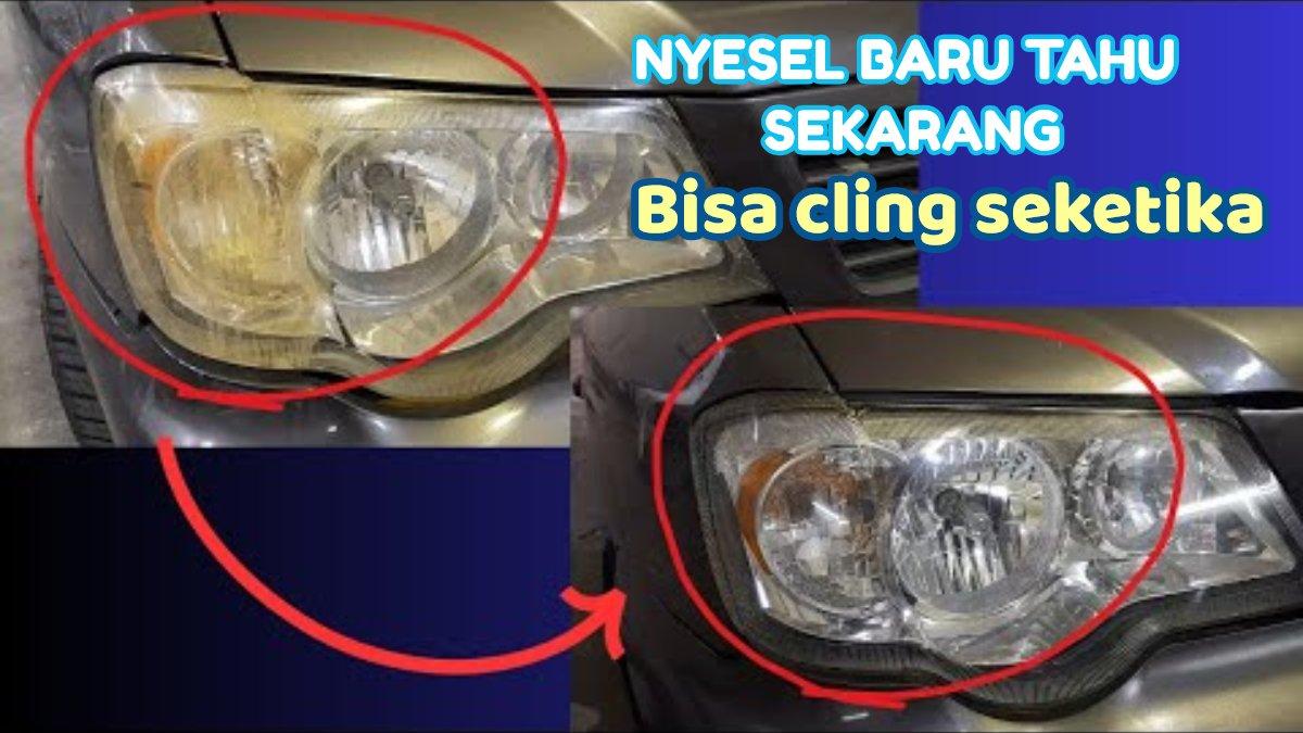 Beginilah cara memutihkan atau menjernihkan kaca lampu mobil yang sudah terlalu butek dan kuning, bisa jadi seperti baru lagi.