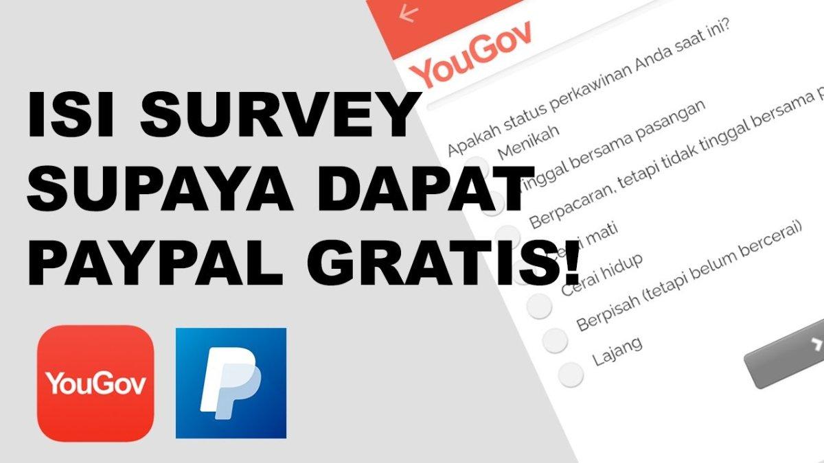 CARA HASILKAN UANG,- Cara hasilkan uang dari aplikasi YouGov dengan mengisi survei yang tersaji dan bisa dilakukan sembari rebahan di rumah.