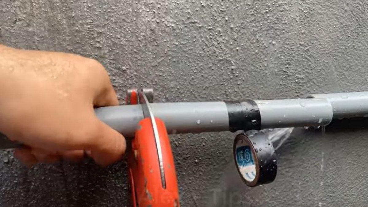 Begini cara pemperbaiki pipa paralon yang rusak tanpa mematikan air, seketika mampet no bocor-bocor lagi.