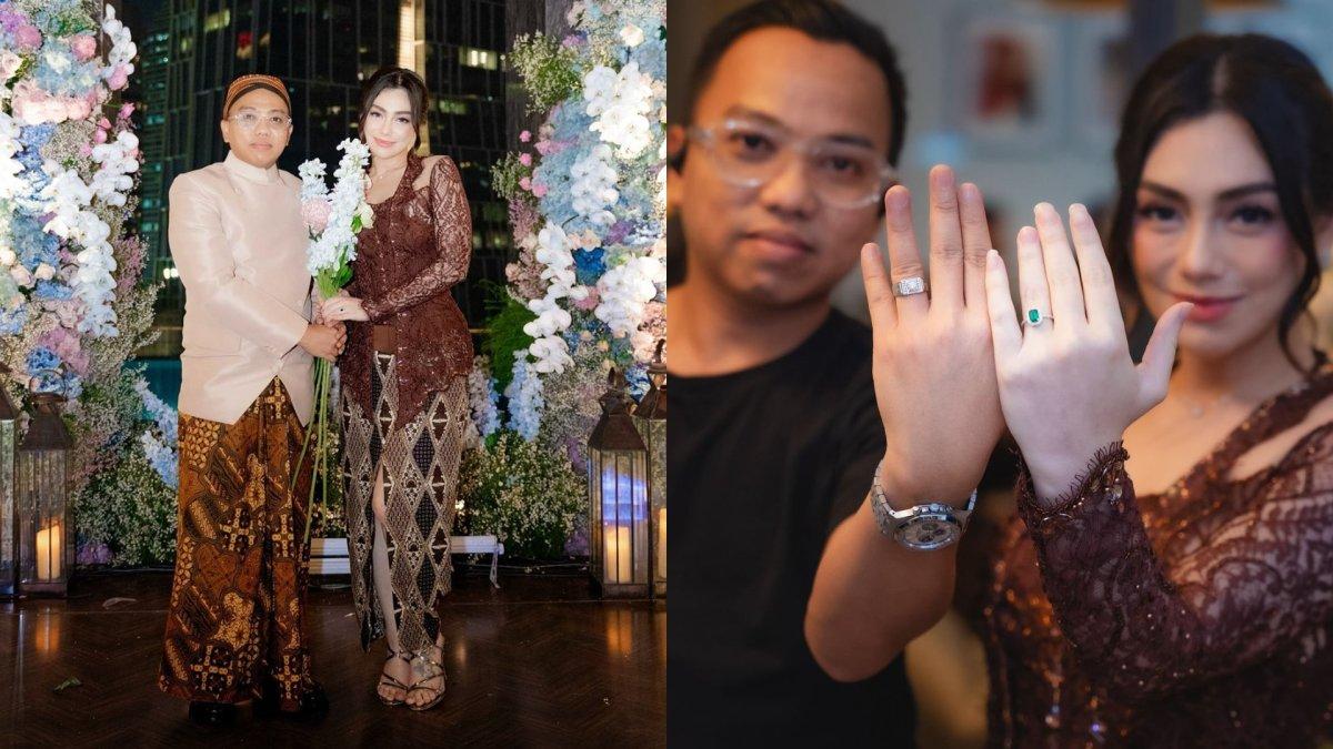 Celine Evangelista dan Aan Story pamer foto ala pertunangan.