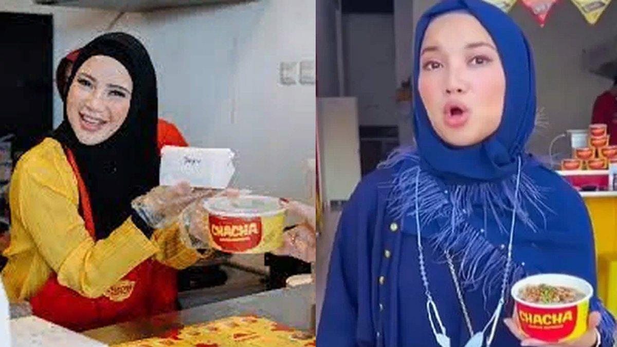 Chacha Frederica jajal bisnis bubur goreng.