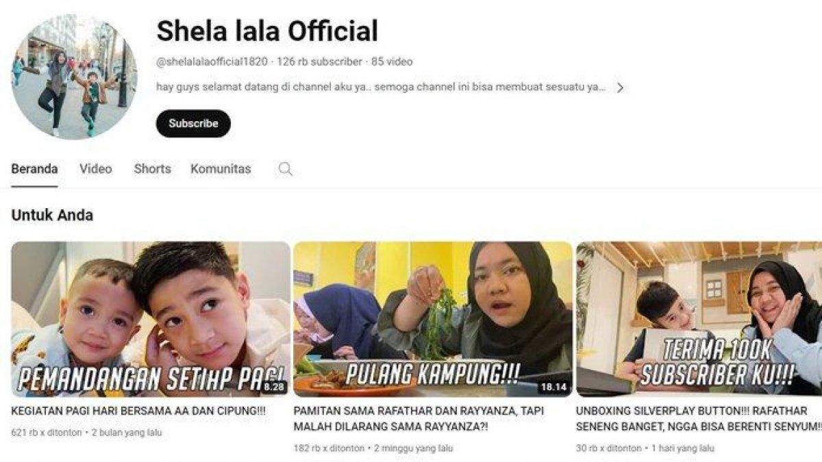 Channel Youtube Lala, Shela Lala Official