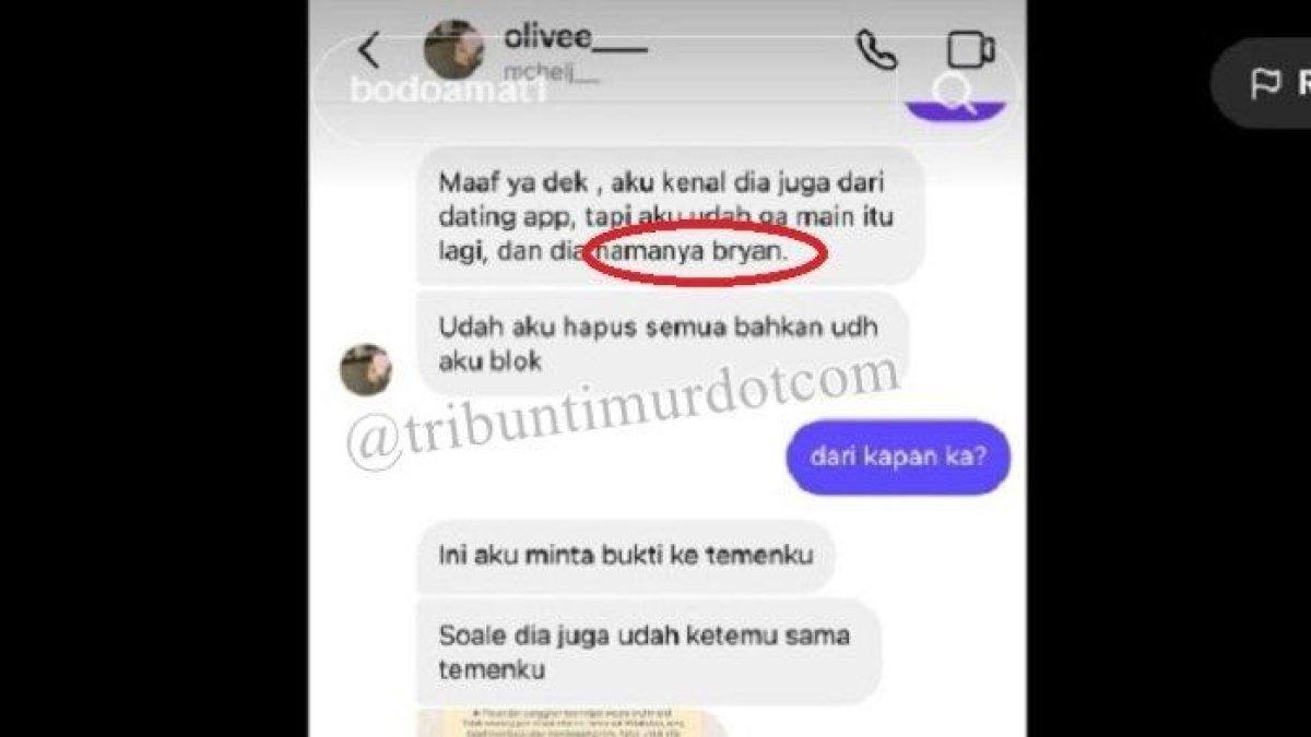 Chat Viki saat menggoda wanita lain, dia pakai nama samaran.
