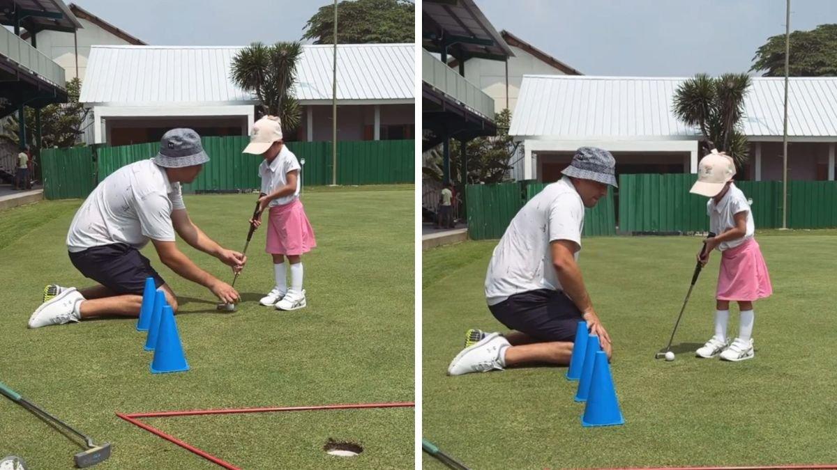 Claire dilatih oleh pelatih profesional