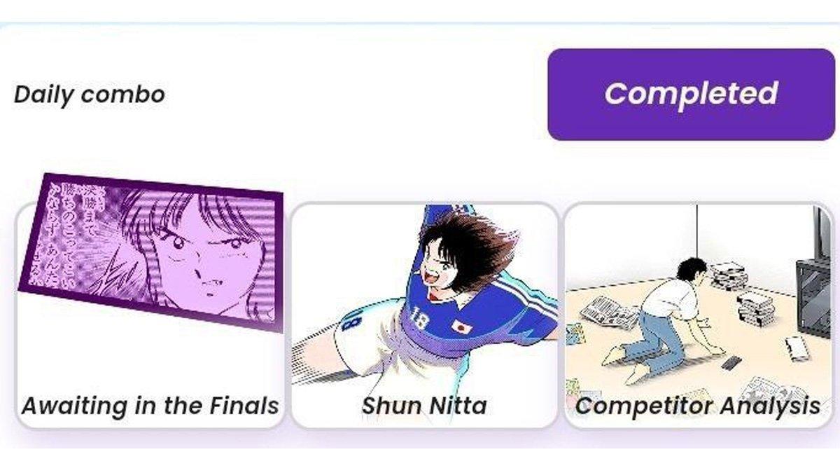 Combo harian Captain Tsubasa 15 Oktober 2024.