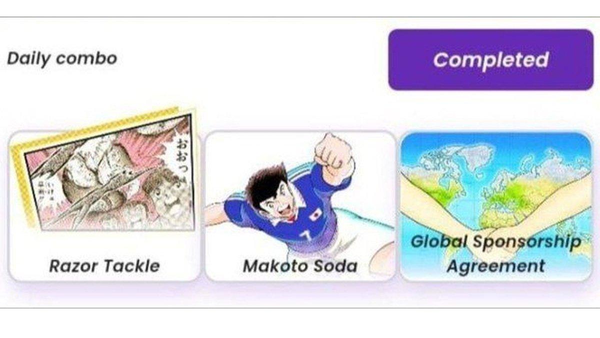Combo harian Captain Tsubasa 21 Oktober 2024.