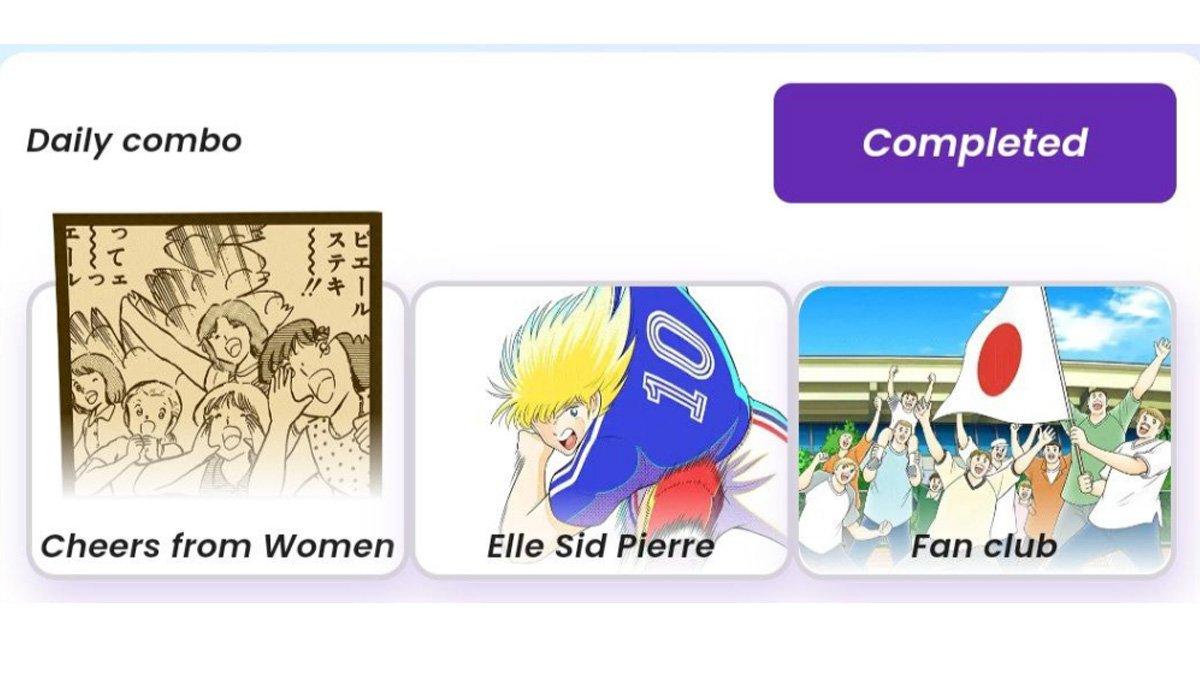 Combo harian Captain Tsubasa 4 Oktober 2024.